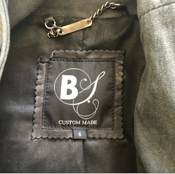 Black Scissors Leather Jacket - Picture 5 of 5